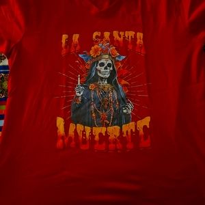 Dia de los muertos tshirt vneck ladies